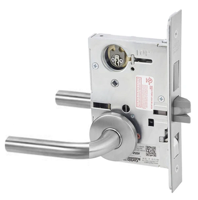 Corbin Russwin ML2082 RSA 626 LC Dormitory or Exit Mortise Lock, Conventional Less Cylinder, Satin Chrome Finish