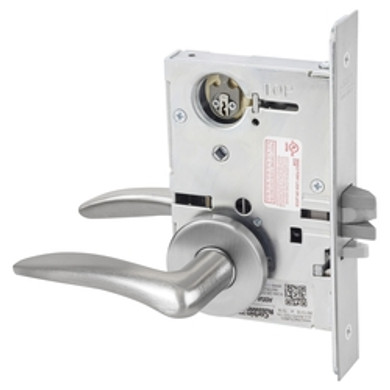 Corbin Russwin ML2042 DSA 626 LC Entrance or Public Restroom Mortise Lock, Conventional Less Cylinder, Satin Chrome Finish