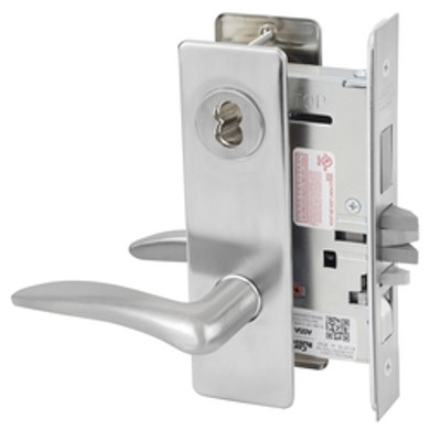 Corbin Russwin ML2067 DSM 626 CL6 Apartment or Dormitory Mortise Lock, Accepts Large Format IC Core (LFIC), Satin Chrome Finish
