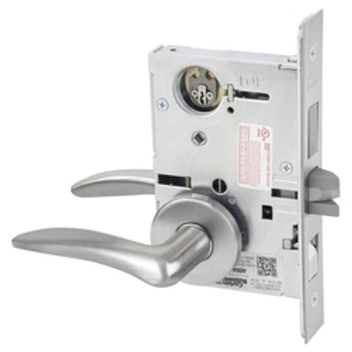 Corbin Russwin ML2082 DSA 626 LC Dormitory or Exit Mortise Lock, Conventional Less Cylinder, Satin Chrome Finish