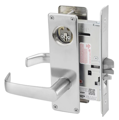 Corbin Russwin ML2051 NSN 626 LC Entrance or Office Mortise Lock, Conventional Less Cylinder, Satin Chrome Finish