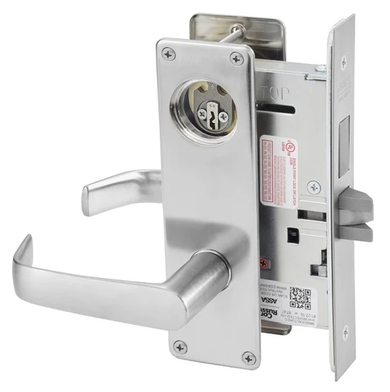 Corbin Russwin ML2024 NSN 626 LC Entrance or Storeroom Mortise Lock, Conventional Less Cylinder, Satin Chrome Finish