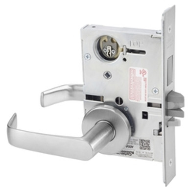 Corbin Russwin ML2029 NSA 626 LC Hotel or Motel Mortise Lock, Conventional Less Cylinder, Satin Chrome Finish