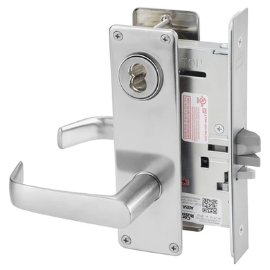 Corbin Russwin ML2032 NSN 626 CL6 Institution or Utility Mortise Lock, Accepts Large Format IC Core (LFIC), Satin Chrome Finish