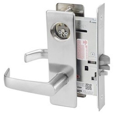Corbin Russwin ML2057 NSM 626 LC Storeroom or Closet Mortise Lock, Conventional Less Cylinder, Satin Chrome Finish
