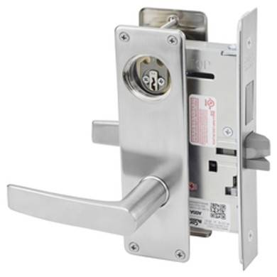 Corbin Russwin ML2024 ASN 630 LC Entrance or Storeroom Mortise Lock, Conventional Less Cylinder, Satin Stainless Steel Finish