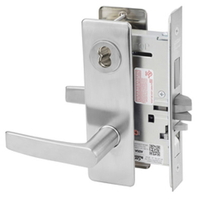 Corbin Russwin ML2067 ASM 626 CL6 Apartment or Dormitory Mortise Lock, Accepts Large Format IC Core (LFIC), Satin Chrome Finish