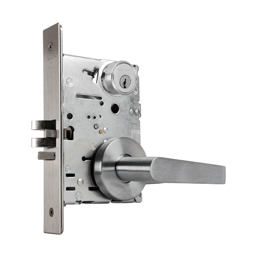Falcon MA411CP6 DG Asylum Mortise Lock, w/ Schlage C Keyway