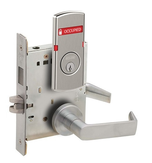 Schlage L9456P 06A OS-OCC Corridor Mortise Lock w/ Exterior Vacant