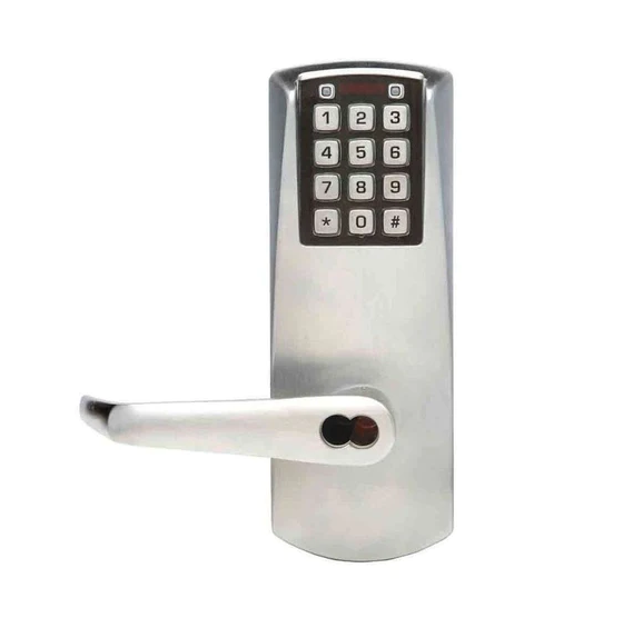 Dormakaba PowerPlex P2066BLL Electronic Pushbutton Mortise Lock