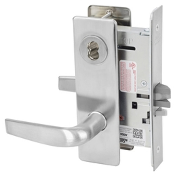 Corbin Russwin ML2032 CSM 626 CL6 Institution or Utility Mortise Lock, Accepts Large Format IC Core (LFIC), Satin Chrome Finish