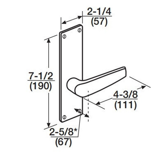 Corbin Russwin ML2067 CSN 626 CL6 Apartment or Dormitory Mortise Lock, Accepts Large Format IC Core (LFIC), Satin Chrome Finish