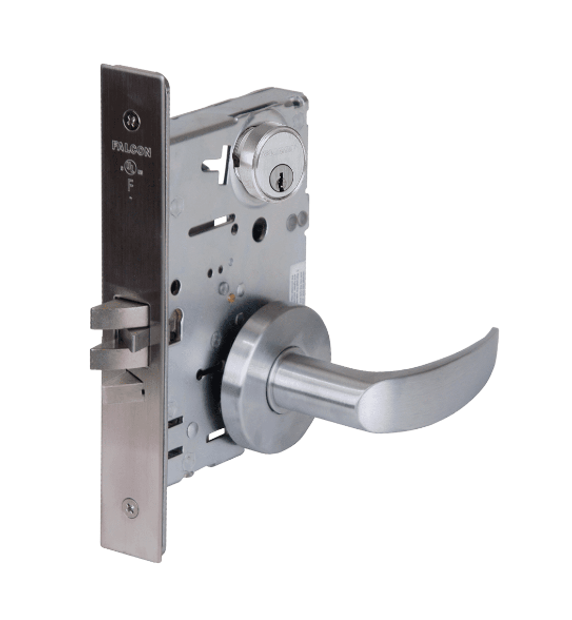 Falcon MA581CP6 AG Storeroom Mortise Lock, w/ Schlage C Keyway