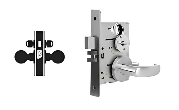 Falcon MA371CP6 QG Store Door Mortise Lock, w/ Schlage C Keyway