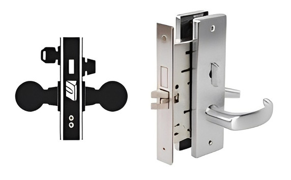 Falcon MA621CP6 QN Apartment Corridor Mortise Lock, w/ Schlage C Keyway