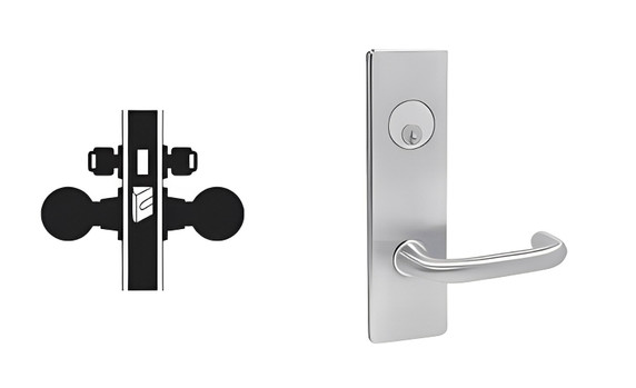 Falcon MA371CP6 SN 626 Store Door Mortise Lock, w/ Schlage C Keyway, Satin Chrome Finish