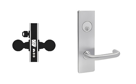Falcon MA521CP6 SN Entry/Office Mortise Lock, w/ Schlage C Keyway