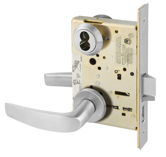 Sargent 60-8255 LNB Office or Entry Mortise Lock, Accepts Large Format IC Core (LFIC)