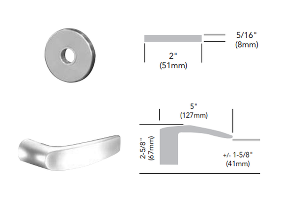Sargent 70-8248 LNB 26D Store Door Mortise Lock, Accepts Small Format IC Core (SFIC), Satin Chrome Finish