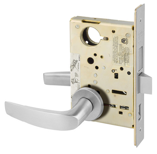 Sargent LC-8248 LNB 26D Store Door Mortise Lock, Conventional Less Cylinder, Satin Chrome Finish