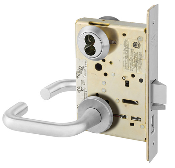 Sargent 60-8255 LNJ Office or Entry Mortise Lock, Accepts Large Format IC Core (LFIC)