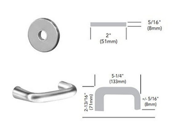 Sargent 60-8226 LNJ Store Door Mortise Lock, Accepts Large Format IC Core (LFIC)