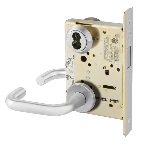 Sargent 60-8229 LNJ Dummy Trim Deadlock Mortise Lock, Accepts Large Format IC Core (LFIC)