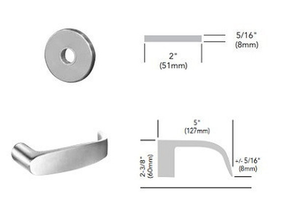 Sargent 70-8204 LNL Storeroom or Closet Mortise Lock, Accepts Small Format IC Core (SFIC)