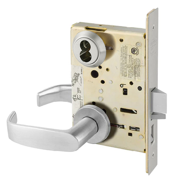 Sargent 60-8255 LNL Office or Entry Mortise Lock, Accepts Large Format IC Core (LFIC)