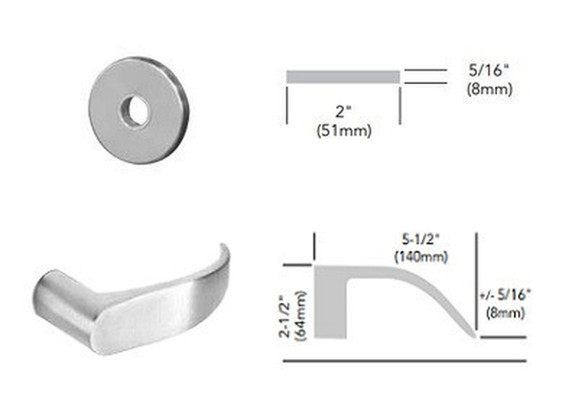Sargent 70-8259 LNP Double Locking Mortise Lock, Accepts Small Format IC Core (SFIC)