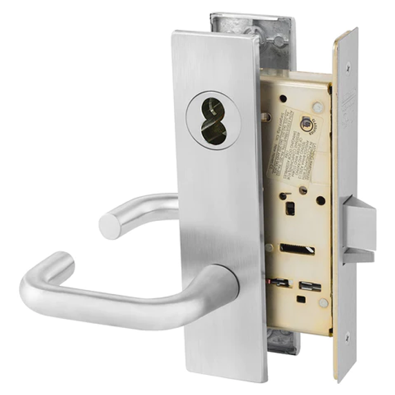 Sargent 60-8237 LW1J 26D Classroom Mortise Lock, Accepts Large Format IC Core (LFIC), Satin Chrome Finish