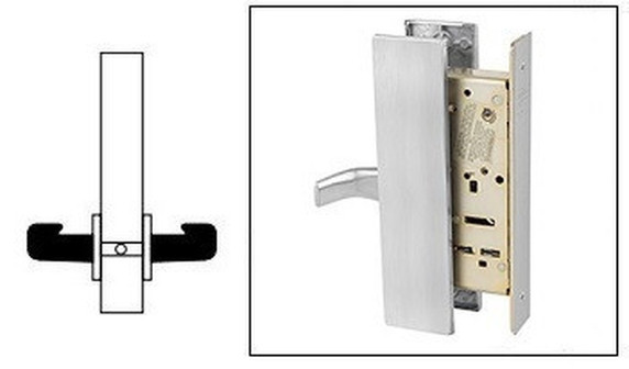 Sargent 8294 LW1L 26D Trim Dummy Mortise Lock, Satin Chrome Finish