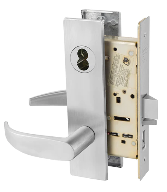 Sargent 60-8255 LW1P Office or Entry Mortise Lock, Accepts Large Format IC Core (LFIC)