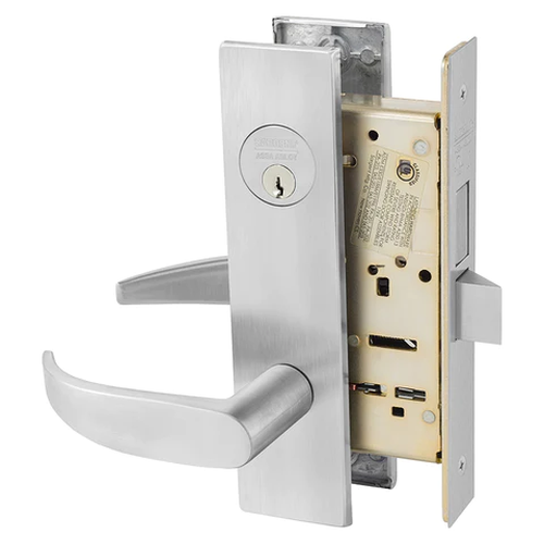 Sargent 8227 LW1P 26D Closet or Storeroom Mortise Lock, Satin Chrome Finish