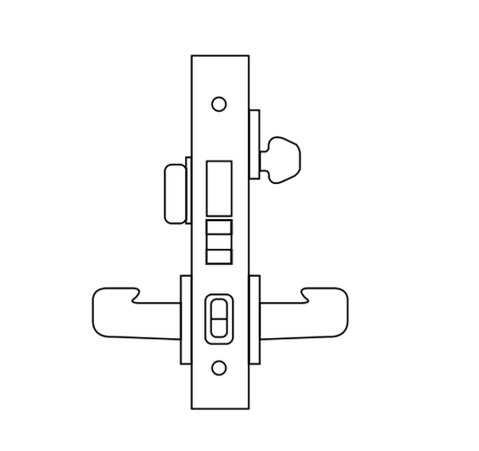 Sargent BP-8245 Dormitory or Exit Mortise Lock, Lockbody Only