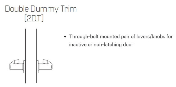 BEST 45H02DT 14H Grade 1 Double Dummy Mortise Lever Lock