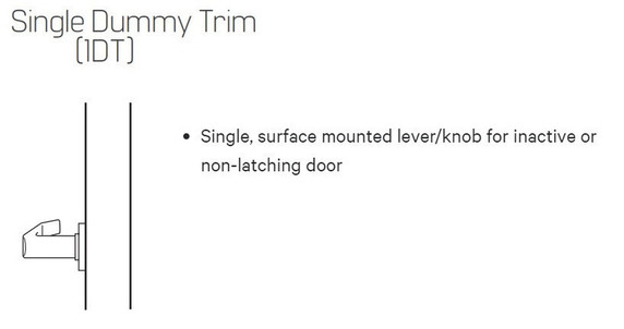 BEST 45H01DT 16H Grade 1 Single Dummy Mortise Lever Lock