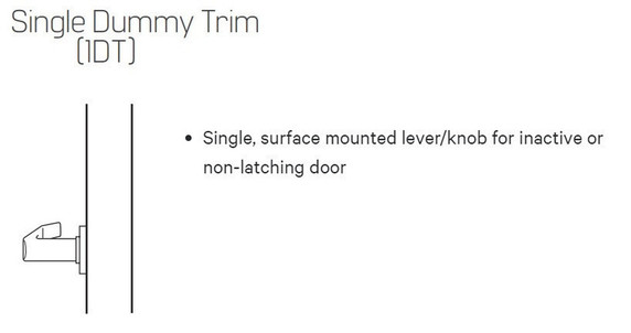 BEST 45H01DT 16J Grade 1 Single Dummy Mortise Lever Lock