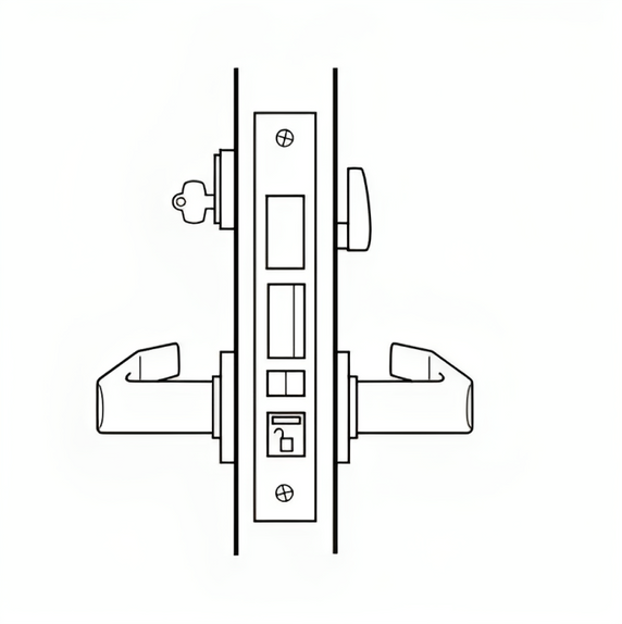 BEST 45HCAAB Grade 1 Office Mortise Lever Lock, Lockbody Only