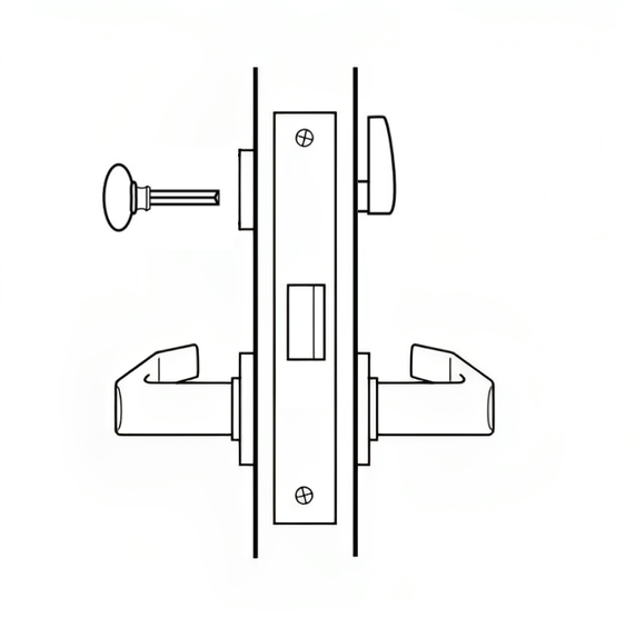 BEST 45HCALT Grade 1 Privacy Mortise Lever Lock, Lockbody Only