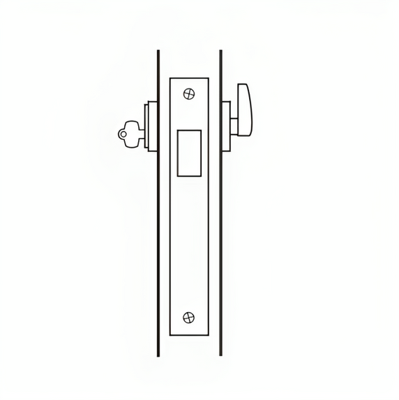 BEST 45HCARD Grade 1 Classroom Deadlock Mortise Lever Lock, Lockbody Only