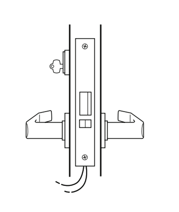 BEST 45HWCADEU Grade 1 Electrified Mortise Lever Lock, Fail Secure Lockbody Only
