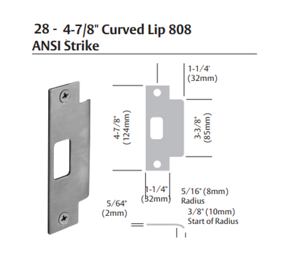 Sargent 28-7G37 LB Classroom Cylindrical Lever Lock