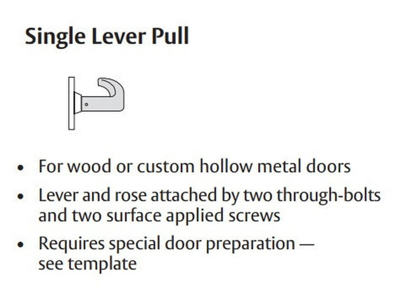 Sargent 7U93 LB Single Lever Pull