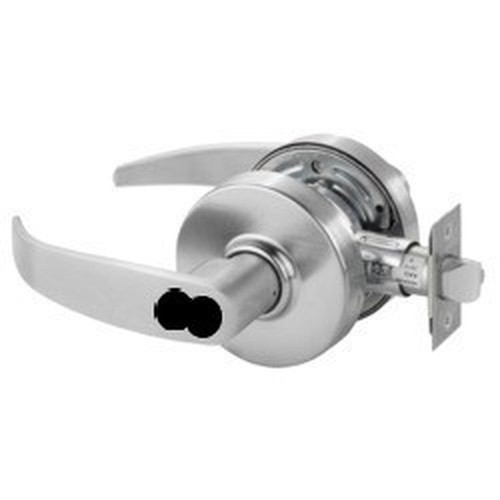 Sargent 2860-7G05 LP 26D Entrance or Office Cylindrical Lever Lock, Accepts Large Format IC Core (LFIC), Satin Chrome Finish