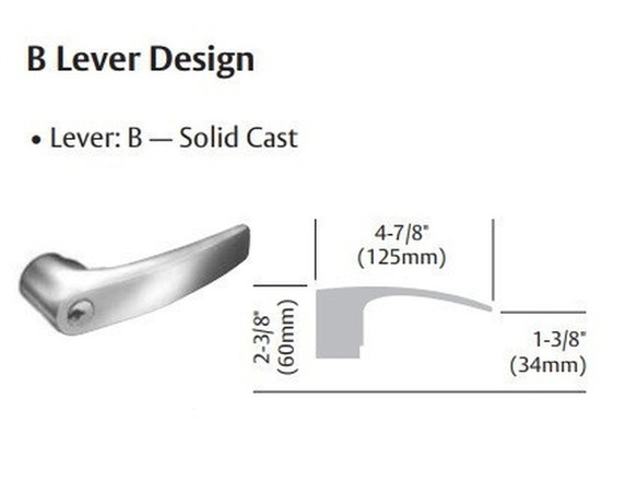 Sargent 28LC-65G04 KB Storeroom or Closet Cylindrical Lever Lock, Conventional Less Cylinder