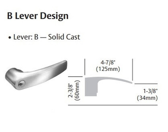 Sargent 65U94 KB Double Lever Pull