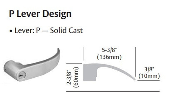 Sargent 28-65G05 KP Entrance or Office Cylindrical Lever Lock