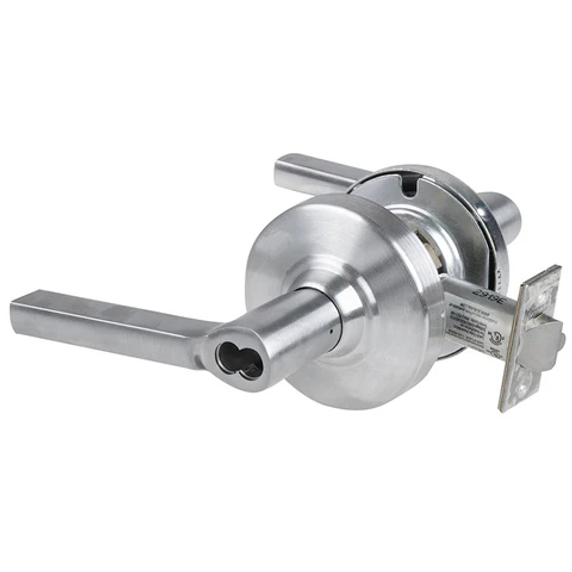 Schlage ALX50B LAT Grade 2 Entrance/Office Lever Lock, Accepts Small Format IC Core (SFIC)