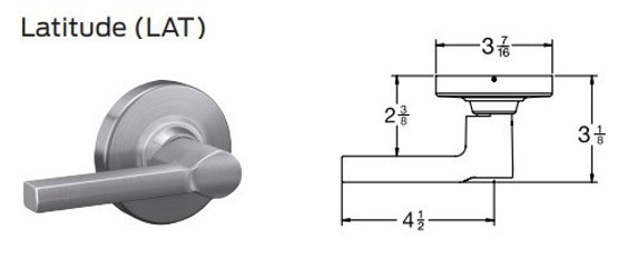 Schlage ALX80J LAT Grade 2 Storeroom Lever Lock, Accepts FSIC Full Size Interchangeable Core